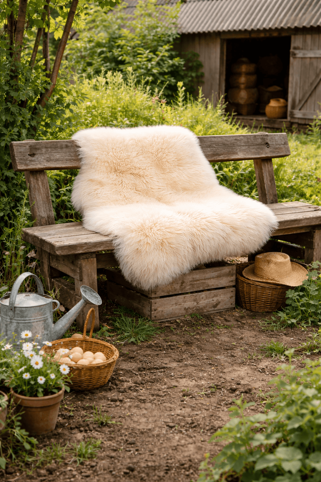 Bio-Lammfell pflanzlich gegerbt